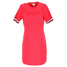Tommy Hilfiger-Tommy Hilfiger Damen-Kleid mit normaler Passform aus rotem Polyamid-Rot