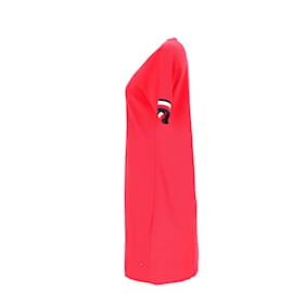 Tommy Hilfiger-Tommy Hilfiger Damen-Kleid mit normaler Passform aus rotem Polyamid-Rot