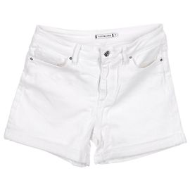 Tommy Hilfiger Shorts vaqueros de corte recto para mujer Blanco