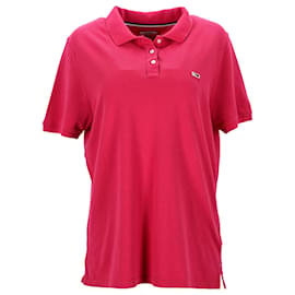 Tommy Hilfiger-Tommy Hilfiger Womens Classics Regular Fit Polo in Pink Cotton-Pink