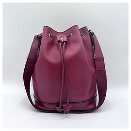 Céline Borsa a secchiello Celine in pelle con tasca laterale Rosso