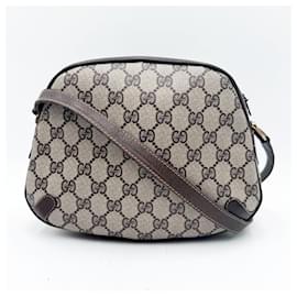 Gucci-Gucci GG Vintage Supreme Ophidia Shoulder Crossbody Bag-Brown
