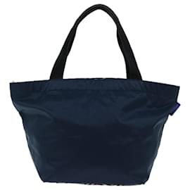 Autre Marque-Burberrys Blue Label Hand Bag Nylon Navy Auth bs12309-Navy blue