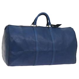 Louis Vuitton-Louis Vuitton Epi Keepall 60 Boston Tasche Vintage Blau M42945 LV Auth bs12009-Blau