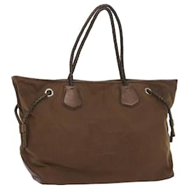 Céline-CELINE Tote Bag Canvas Brown Auth ep3431-Brown