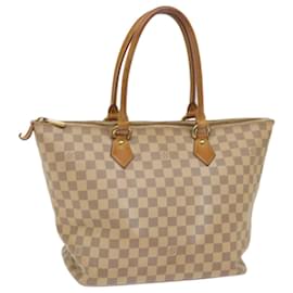 Louis Vuitton-LOUIS VUITTON Damier Azur Saleya MM Tote Bag N51185 LV Auth 66789-Other