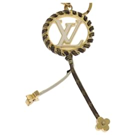 Louis Vuitton-LOUIS VUITTON Porte Cles Berry Schlüsselanhänger Gold M63082 LV Auth bs12283-Golden