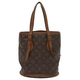 Louis Vuitton-LOUIS VUITTON Monogram Bucket PM Shoulder Bag M42238 LV Auth bs12137-Monogram