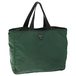 Prada-PRADA Tote Bag Nylon Vert Authentique 66810-Vert