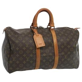 Louis Vuitton-Louis Vuitton-Monogramm Keepall 45 Boston Bag M.41428 LV Auth 66106-Monogramm