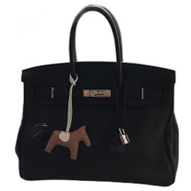 Hermès Birkin 35 Black Togo Leather Black