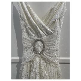 Autre Marque-RAISA VANESSA  Dresses T.fr 36 polyester-White