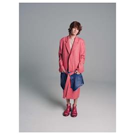 Loewe-LOEWE  Coats T.International XL Wool-Pink