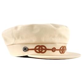 Hermès-HERMES Cappelli T.cm 59 cotton-Beige