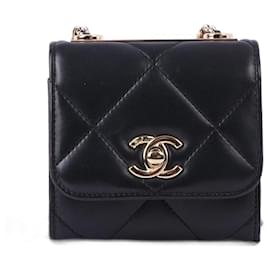 Chanel-CHANEL Handtaschen Leder-Schwarz
