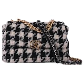 Chanel-CHANEL Handtaschen Tweed-Schwarz