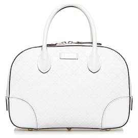 Gucci-GUCCI HandbagsLeather-White