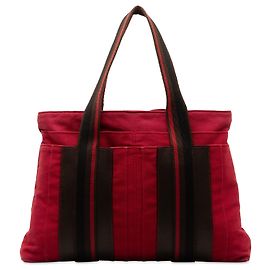 Hermès Bolsa de asas roja Hermes Sac Troca Horizontal MM Roja