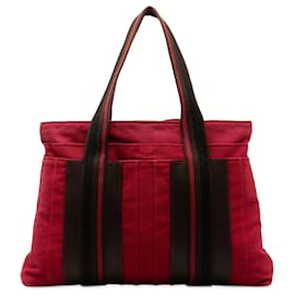 Hermès-Sac cabas Hermes Sac Troca Horizontal MM rouge-Rouge