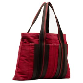 Hermès-Sac cabas Hermes Sac Troca Horizontal MM rouge-Rouge