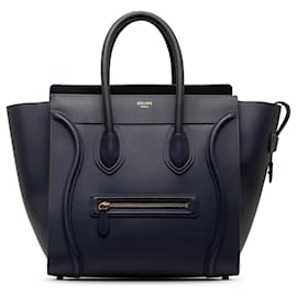 Céline-Blaue Celine Mini-Gepäcktasche -Blau