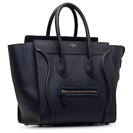 Céline-Blaue Celine Mini-Gepäcktasche -Blau