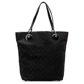 Gucci-Bolso tote de lona Gucci Eclipse GG negro-Negro