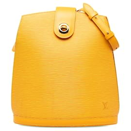 Louis Vuitton-Bolso de hombro amarillo Louis Vuitton Epi Cluny-Amarillo