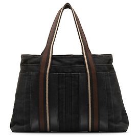 Hermès Bolsa de asas Hermes Sac Troca Horizontal MM negra Negro