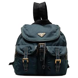 Prada-Blue Prada Tessuto Backpack-Blue