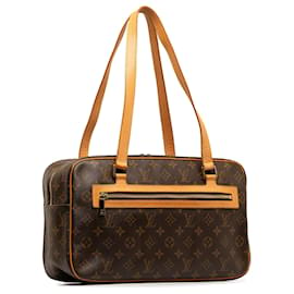 Louis Vuitton-Bolso de hombro Louis Vuitton Monogram Cite MM marrón-Castaño