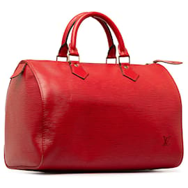 Louis Vuitton-Rojo Louis Vuitton Epi Speedy 30 Bolsa de Boston-Roja