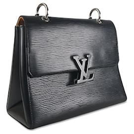 Louis Vuitton-Black Louis Vuitton Epi Grenelle PM Satchel-Noir