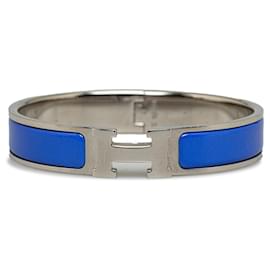 Hermès-Bracelet Hermes Clic Clac H Bleu-Bleu