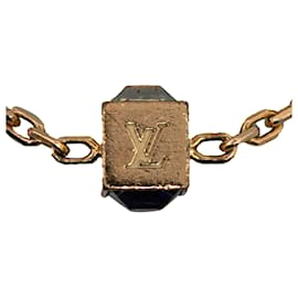 Louis Vuitton-Bracciale Louis Vuitton Gamble in cristallo dorato-D'oro