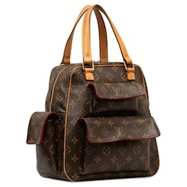 Louis Vuitton-Brown Louis Vuitton Monogram Excentri-Cite Handbag-Brown