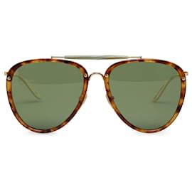 Gucci-Gafas de sol tintadas de aviador Gucci marrones-Castaño