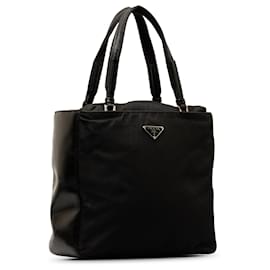 Prada-Bolsa Prada Tessuto Preta-Preto