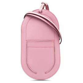 Hermès-Pink Hermes Chevre In-The-Loop To Go GM Phone Case-Pink