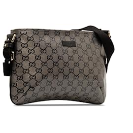 Gucci-Taupe Gucci Small GG Crystal Crossbody Bag-Other