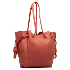 Loewe-Petit sac cabas rouge à nœud flamenco Loewe-Rouge