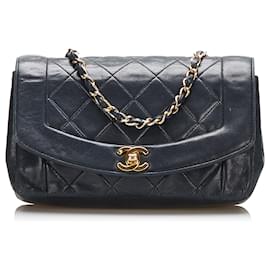 Chanel-Black Chanel Diana Flap Crossbody Bag-Black