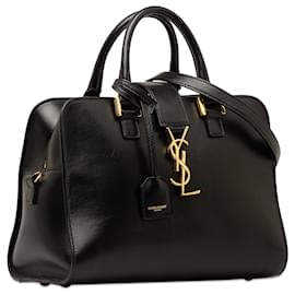 Saint Laurent-Bolso satchel Downtown Cabas con monograma de bebé negro de Saint Laurent-Negro