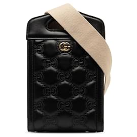 Gucci-Bolso satchel mini Gucci GG Matelasse negro-Negro