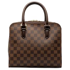Louis Vuitton-Brown Louis Vuitton Damier Ebene Triana handbag-Brown