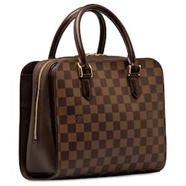 Louis Vuitton-Brown Louis Vuitton Damier Ebene Triana handbag-Braun