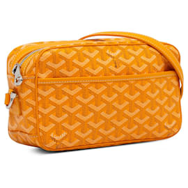 Goyard-Orange Goyard Goyardine Sac Cap Vert Crossbody Bag-Orange