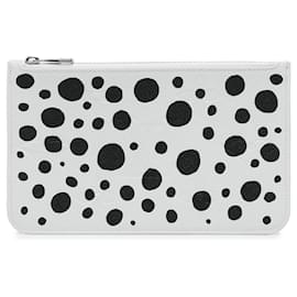 Louis Vuitton-White Louis Vuitton x Yayoi Kusama Monogram Infinity Dots Neverfull Pouch-White