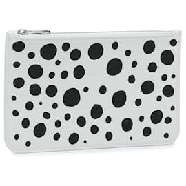 Louis Vuitton-White Louis Vuitton x Yayoi Kusama Monogram Infinity Dots Neverfull Pouch-White