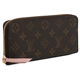 Louis Vuitton-Portafoglio Clemence con monogramma Louis Vuitton marrone-Marrone